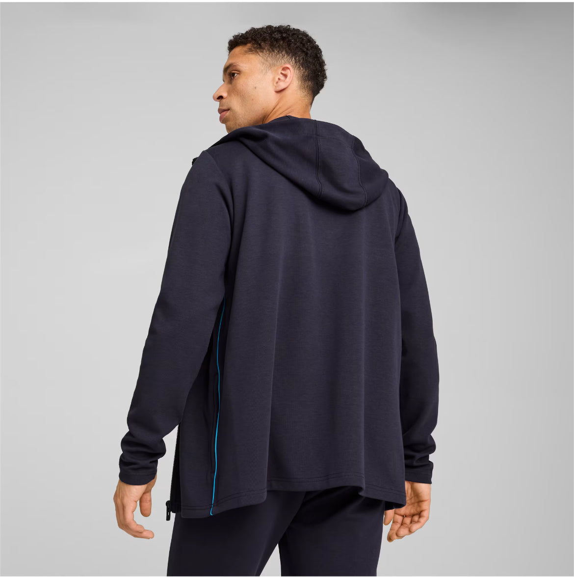 Puma Giacca Tuta Casual Hoodie MCFC Manchester City 2024/2025 Blu Navy
