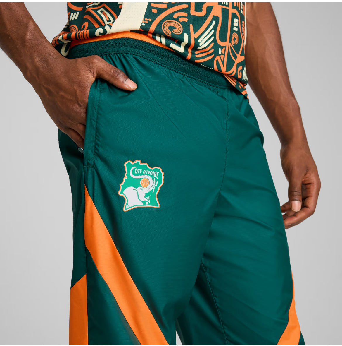 Puma Pantalone Tuta FIF Costa d'Avorio Pre Match Woven Pants 2025