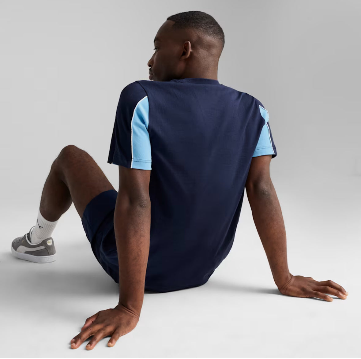 Puma Tee Maglietta MCFC FtblARCHIVE Manchester City Blu Bianca e Azzurra 2024/2025