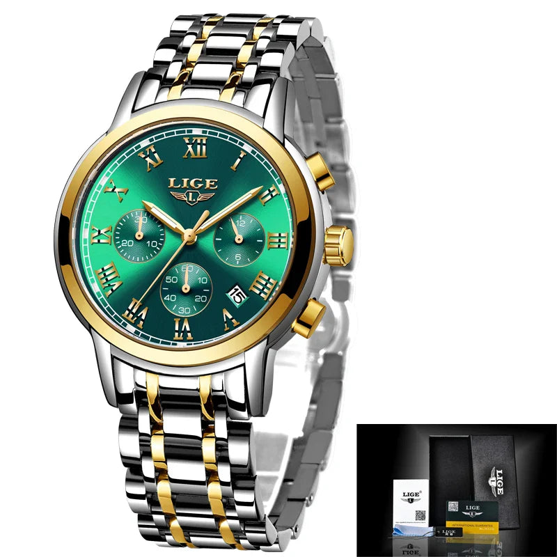 LIGE 2024 nuove donne di moda orologi da donna top brand di lusso creativo bracciale da donna in acciaio orologi orologio impermeabile al quarzo femminile