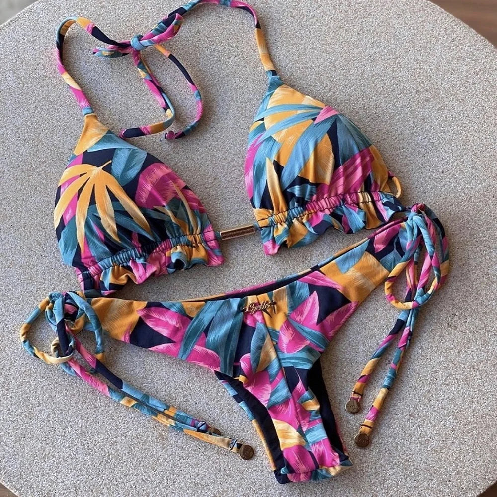 RUOTONGSEPT Bikini da Donna 2022 Nuovo Costume da Bagno Femminile Sexy Set Bikini Push-up per Nuoto e Bagno