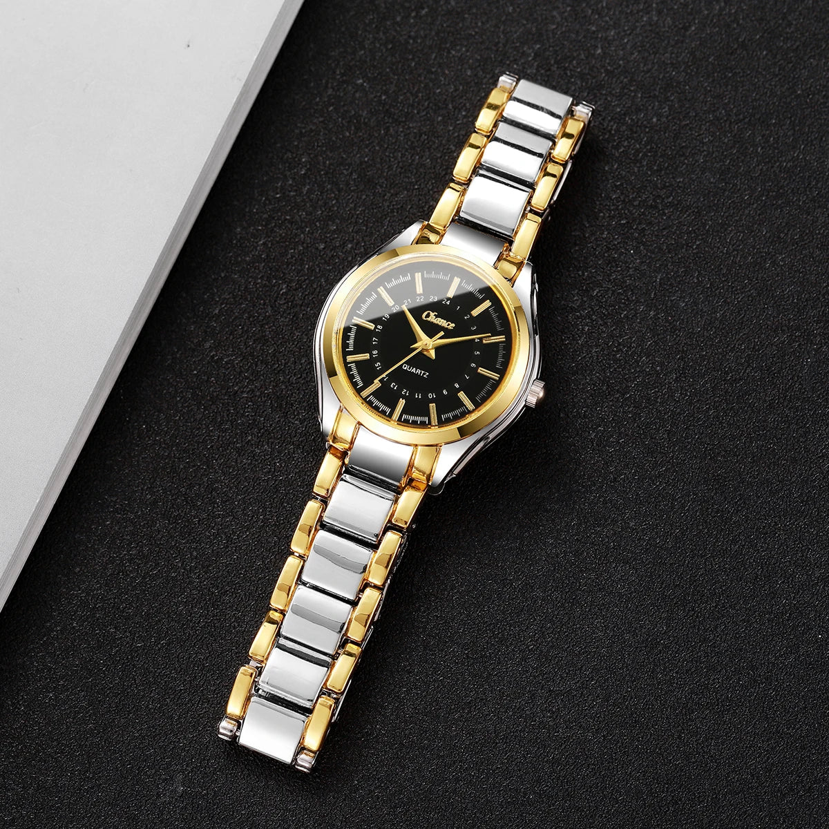 4 pezzi/set moda quadrante piccolo orologi da donna braccialetti da polso analogico al quarzo di lusso da donna Set Reloj Mujer (senza scatola)