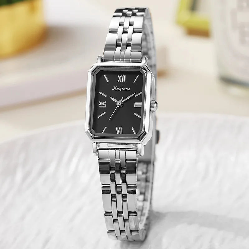 Orologio rettangolare in oro da donna cinturino regolabile in acciaio inossidabile orologio da donna regalo di lusso orologi da polso al quarzo Relojes Para Mujer