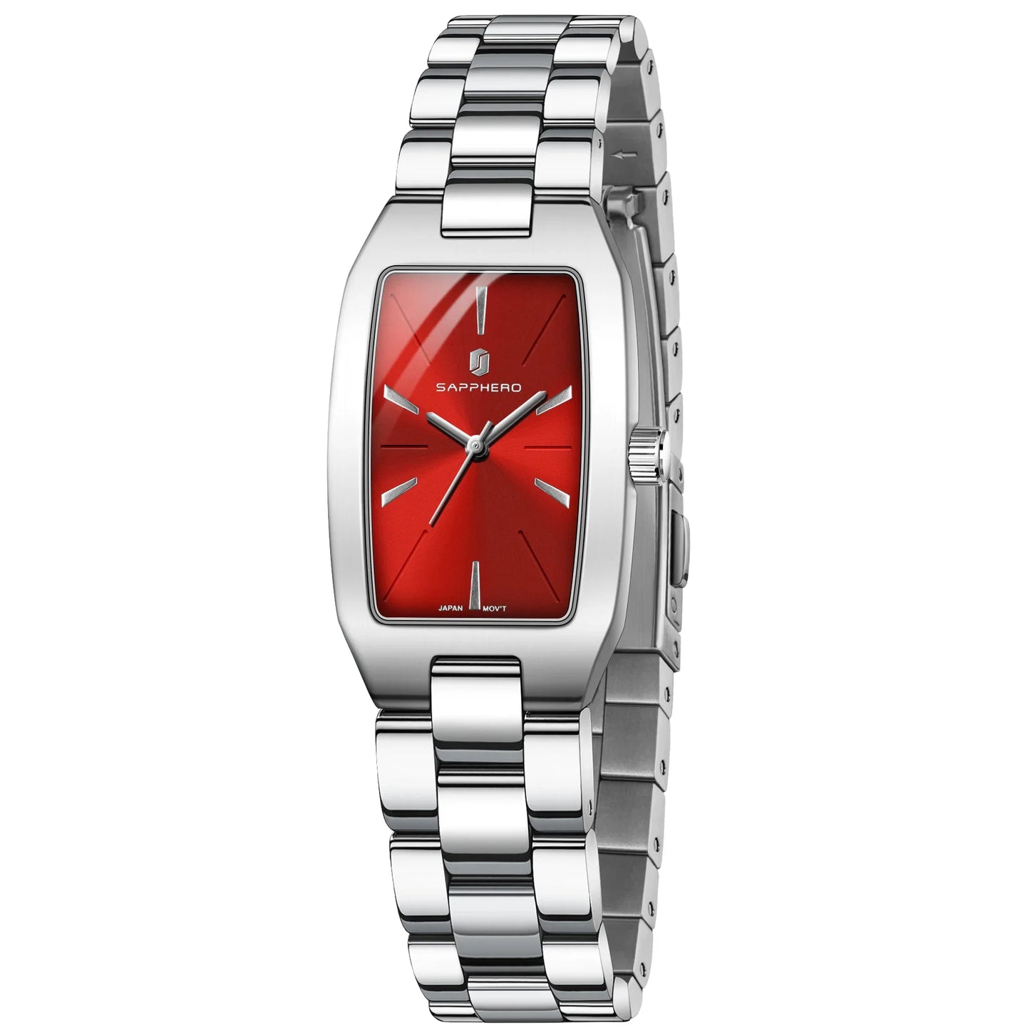 SAPPHEROLuxury Orologio da donna Cinturino in acciaio inossidabile Orologio impermeabile Quadrante ultrasottile Orologio da donna semplice alla moda Orologio accurato