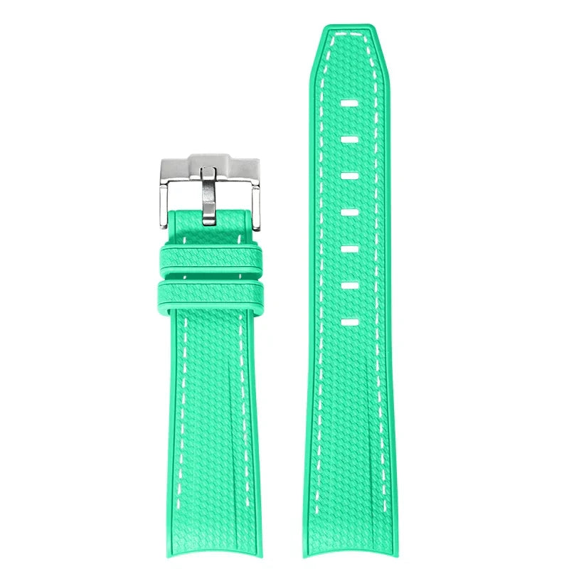 Cinturino in gomma per Swatch X Omega Joint MoonSwatch Cinturino sportivo impermeabile da 20 mm Cinturino con estremità curva in silicone per uomo donna