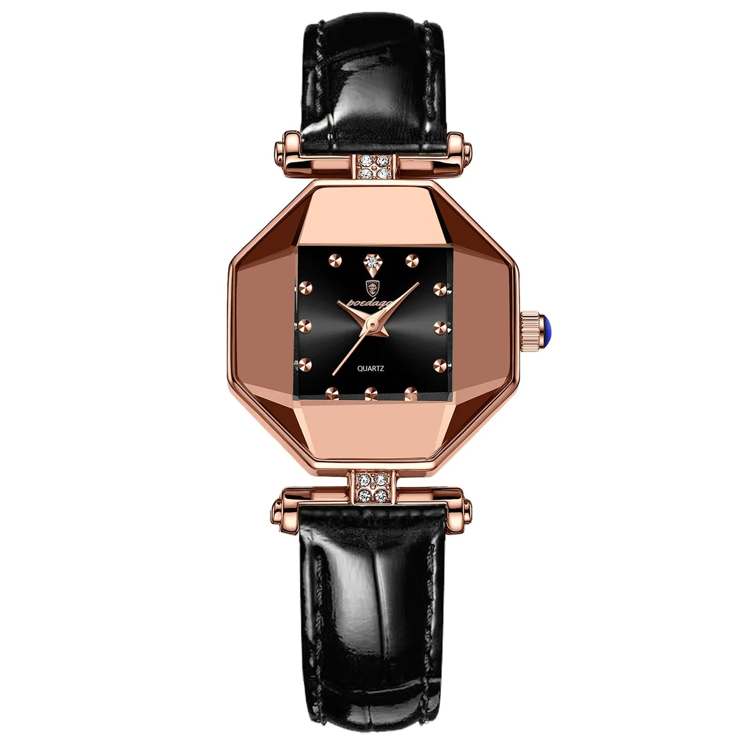 POEDAGAR Orologio da donna di alta qualità Orologi al quarzo in pelle impermeabile per donna Orologio da polso da donna casual di moda di lusso regalo Reloj