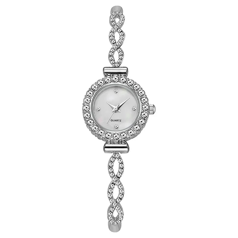 Orologio da donna con strass alla moda, bracciale da donna, orologi al quarzo, orologio Relogio