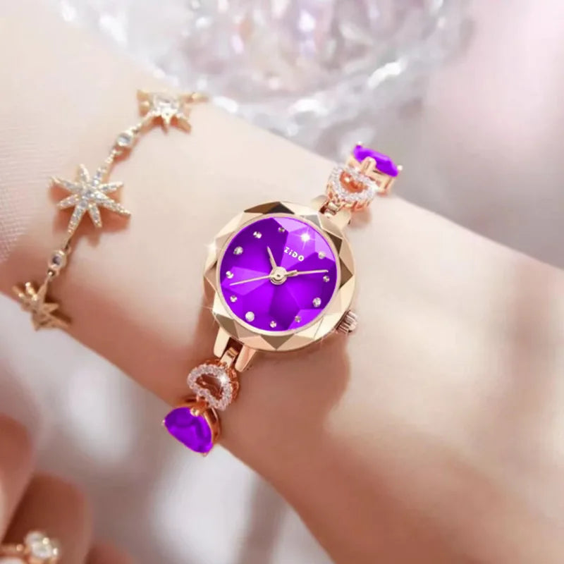 UTHAI L92 Orologio da donna di marca, orologio al quarzo da donna impermeabile con diamanti intarsiati in cristallo, di lusso, alla moda e di alta qualità.