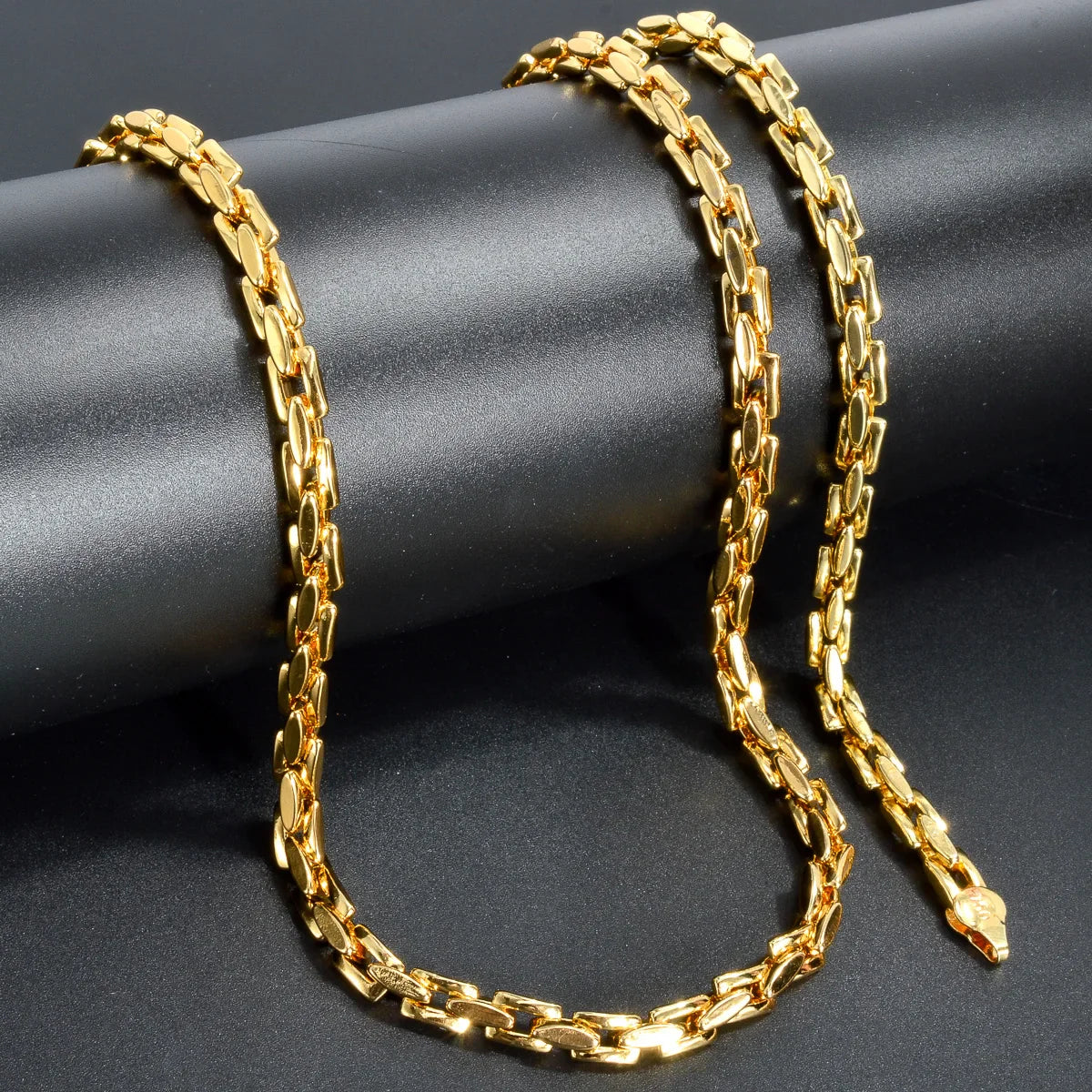 Sunny Jewelry Set Classic placcato oro collana bracciale per donna uomo Luxury Punk rame Link catene collana braccialetto regalo