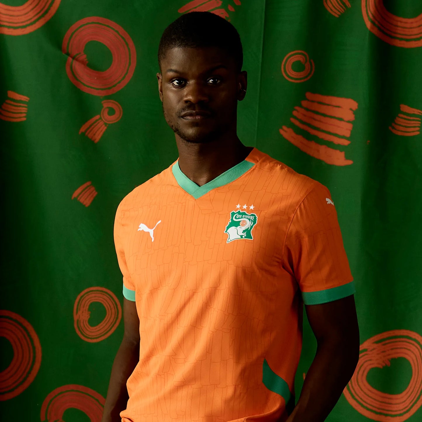 Maglia Calcio Puma FIF Costa d'Avorio 2025 Home Arancione