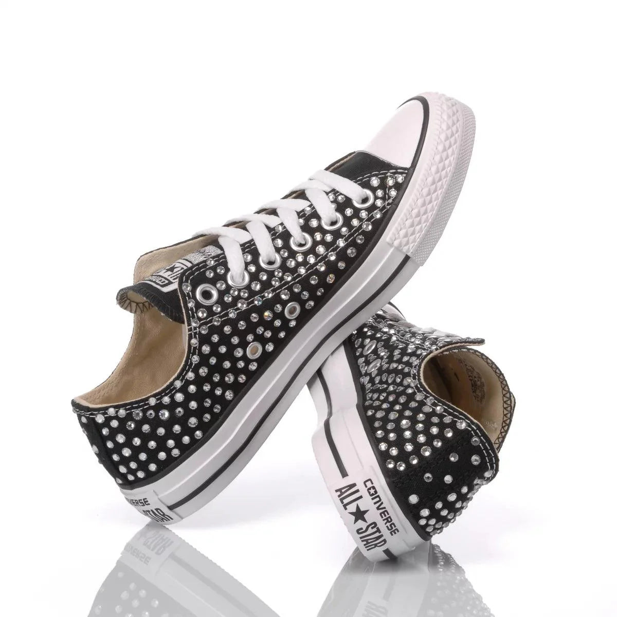 Converse Swarovski Black Ox