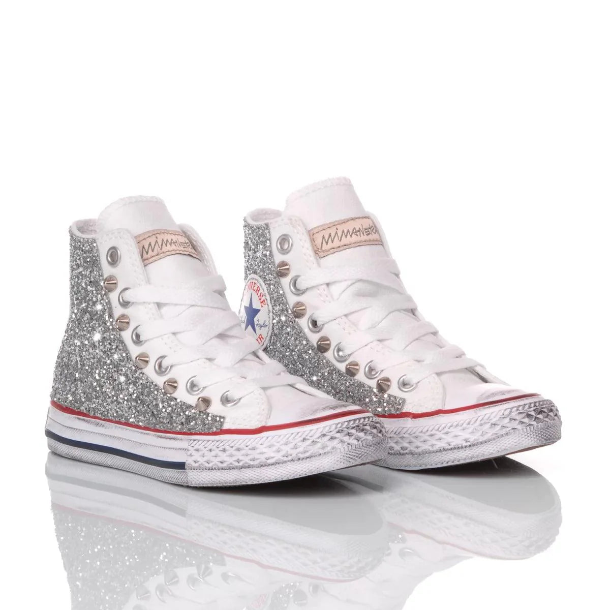 Converse Junior Glitter Silver
