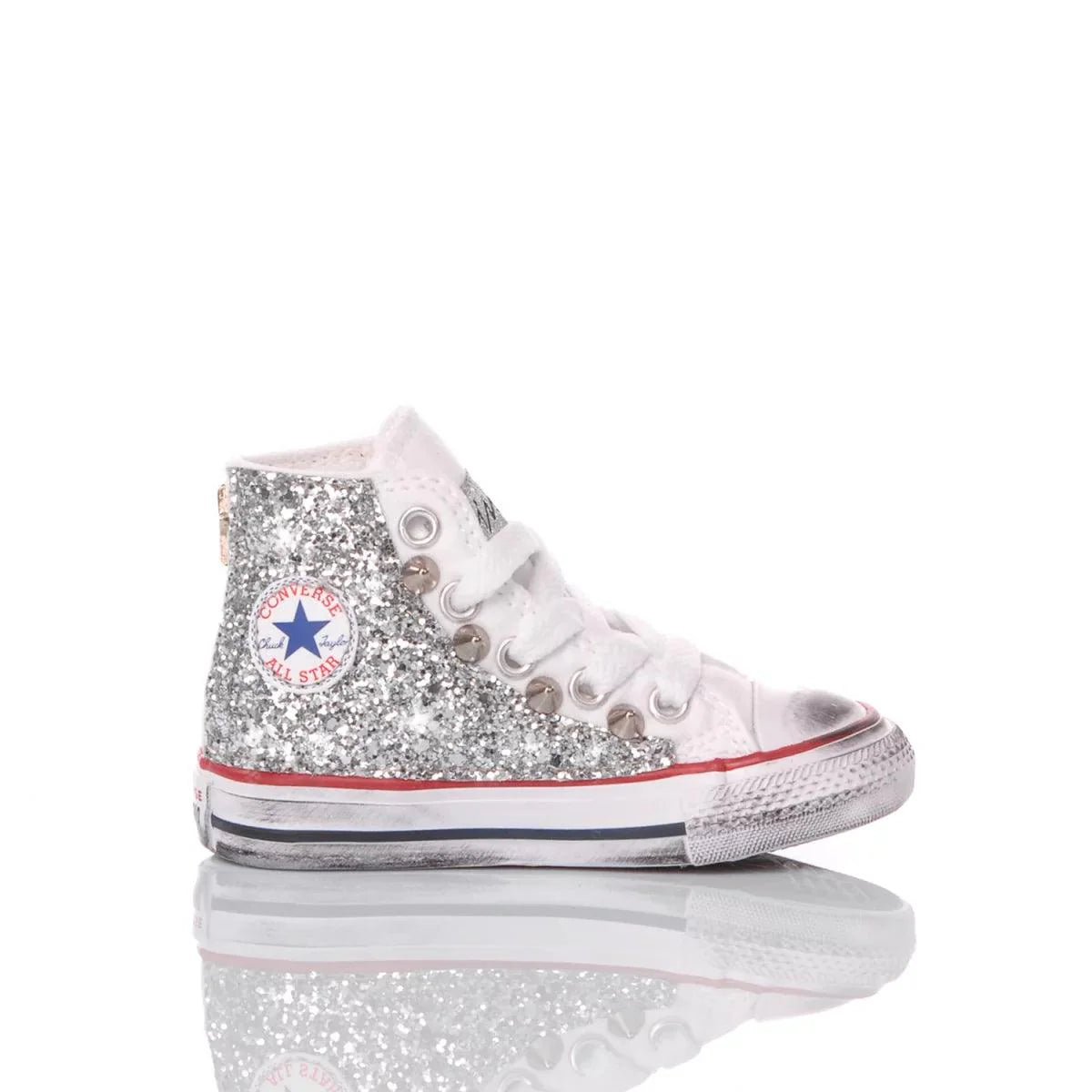 Converse Baby Glitter Silver