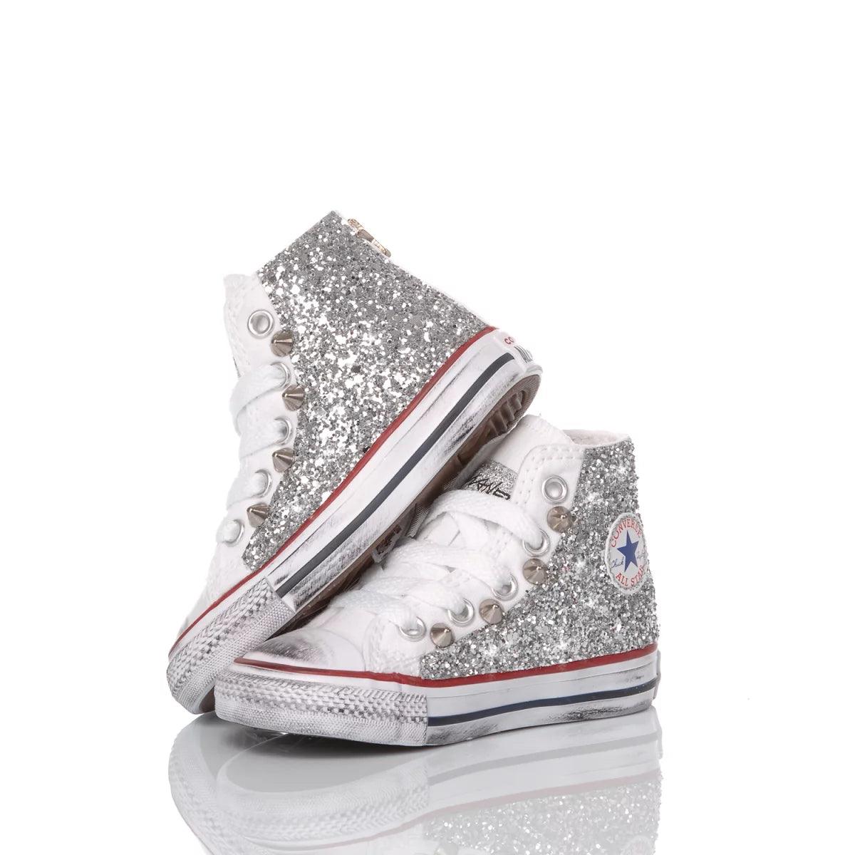 Converse Baby Glitter Silver