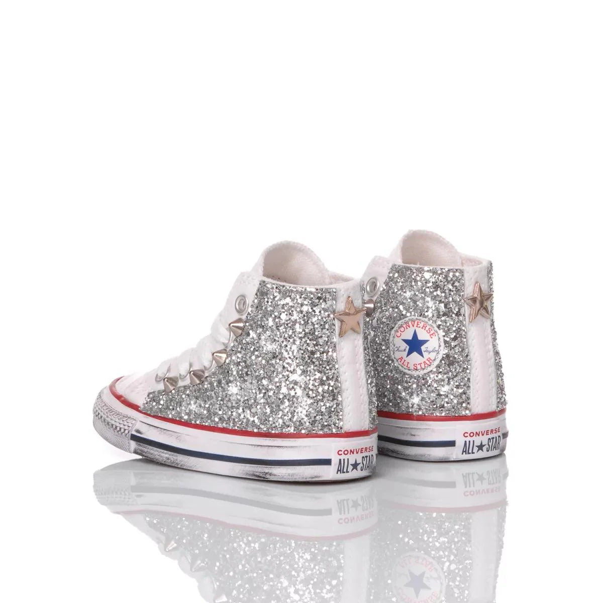 Converse Baby Glitter Silver