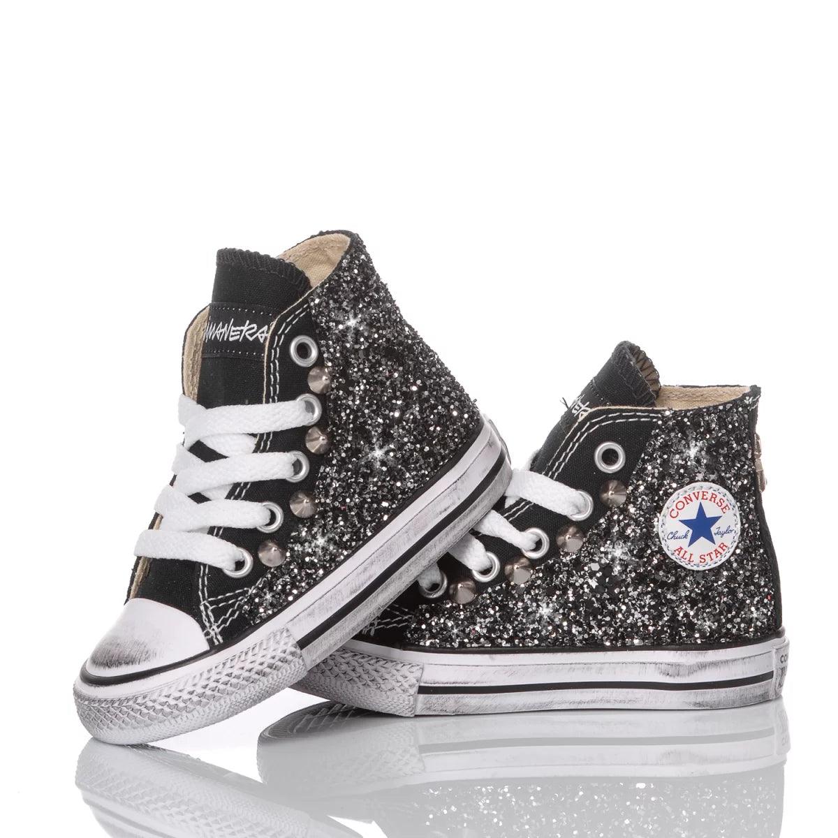 Converse Baby Glitter Black