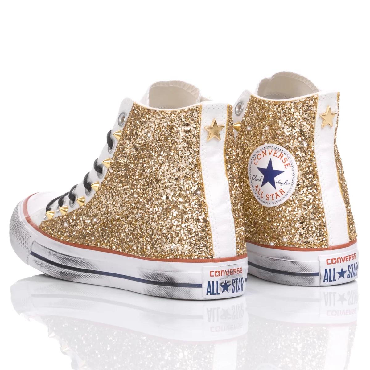 Converse Glitter Gold