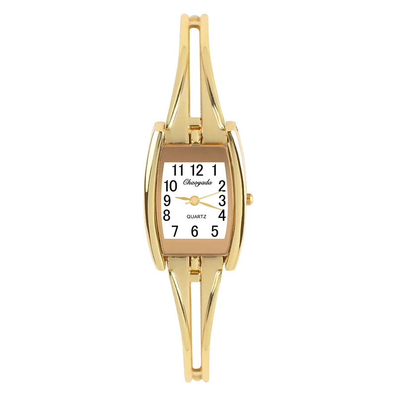 I più nuovi braccialetti per orologi da polso da donna Orologi da donna in acciaio inossidabile di moda Orologio da donna al quarzo Orologi Reloj Mujer