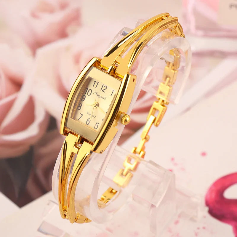 I più nuovi braccialetti per orologi da polso da donna Orologi da donna in acciaio inossidabile di moda Orologio da donna al quarzo Orologi Reloj Mujer