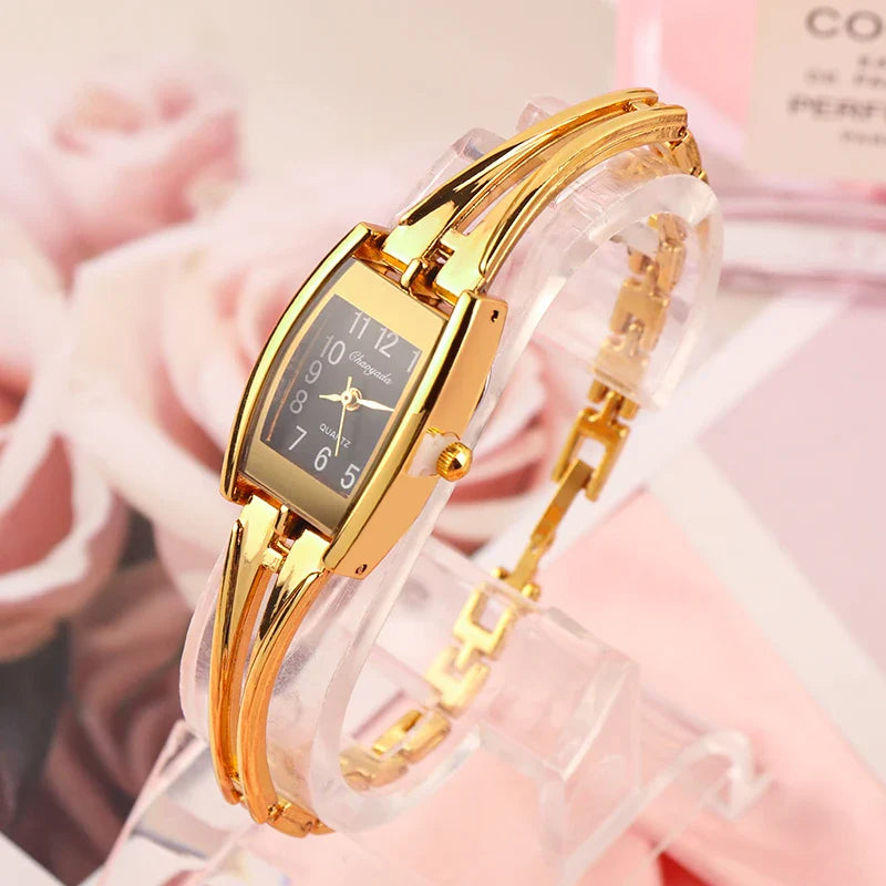 I più nuovi braccialetti per orologi da polso da donna Orologi da donna in acciaio inossidabile di moda Orologio da donna al quarzo Orologi Reloj Mujer