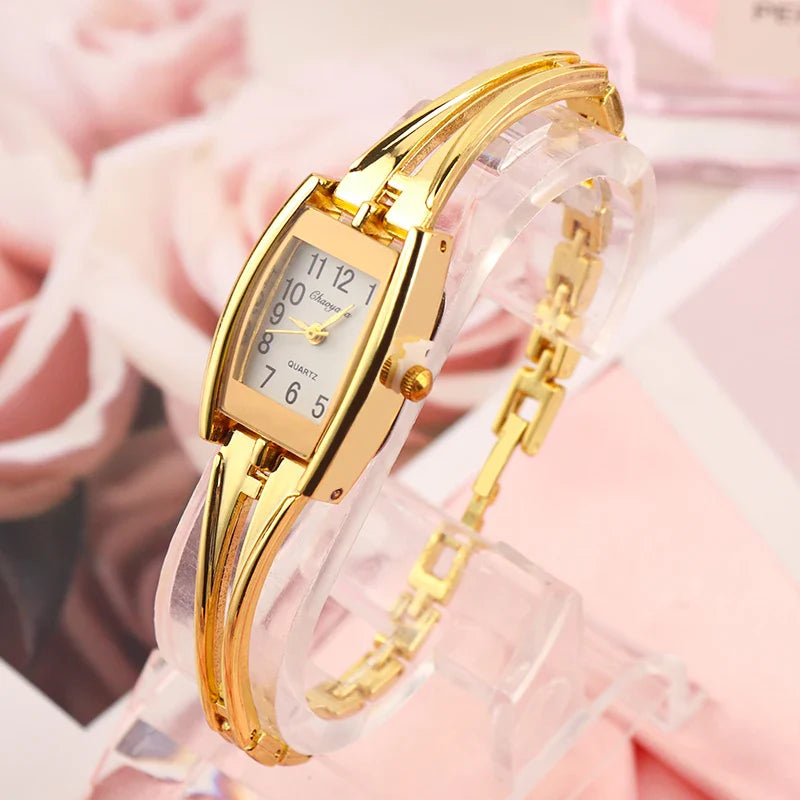 I più nuovi braccialetti per orologi da polso da donna Orologi da donna in acciaio inossidabile di moda Orologio da donna al quarzo Orologi Reloj Mujer
