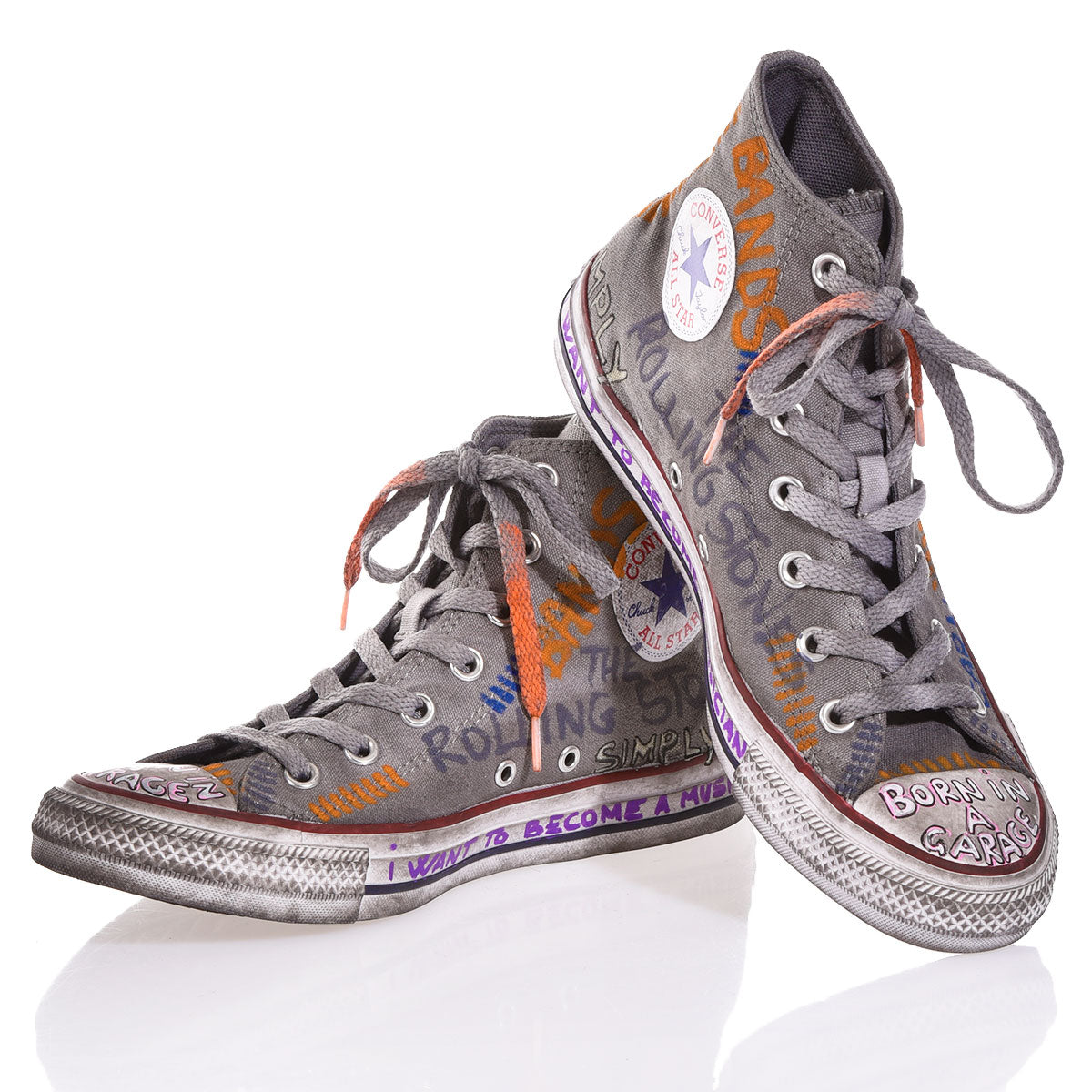 Converse Grey Written