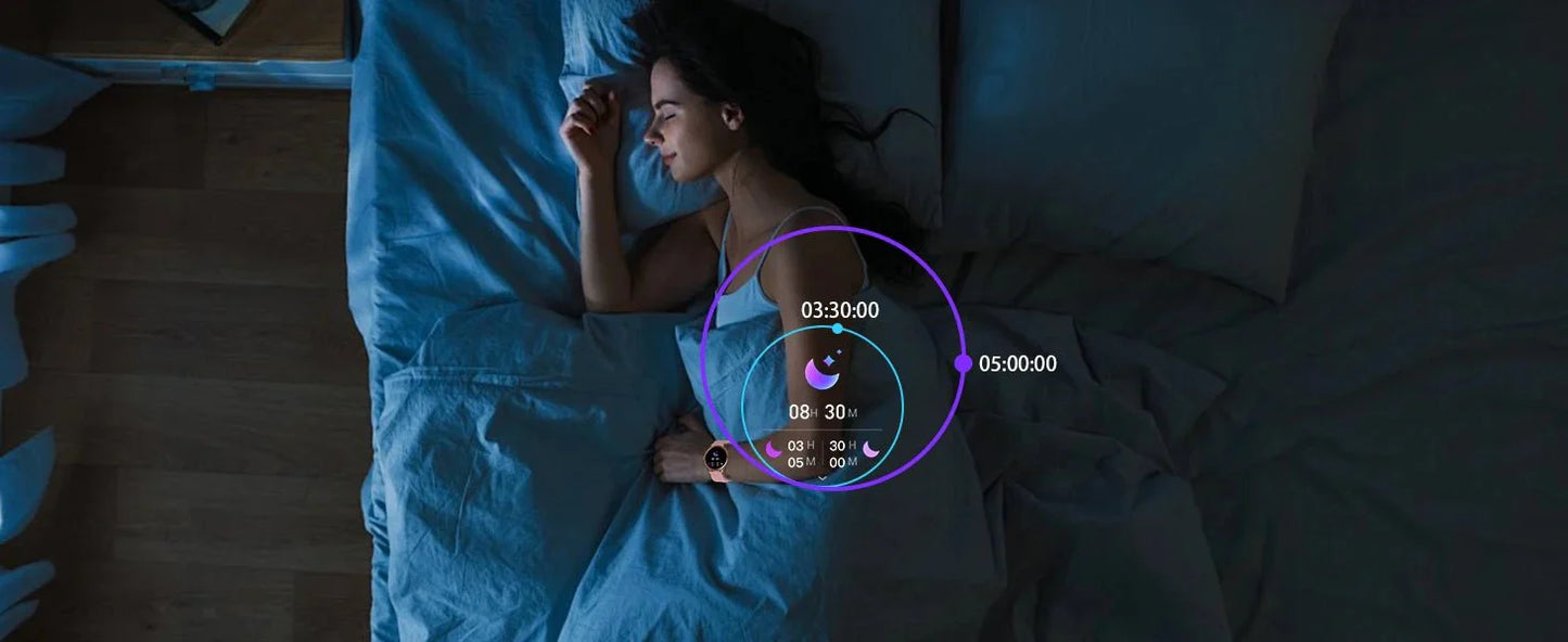 Smartwatch da donna IP68, modello 2025 con schermo AMOLED da 1,43", chiamate Bluetooth, oltre 120 sport disponibili, monitoraggio frequenza cardiaca, SpO2, pressione sanguigna e sonno. Smartwatch per Android e iOS.