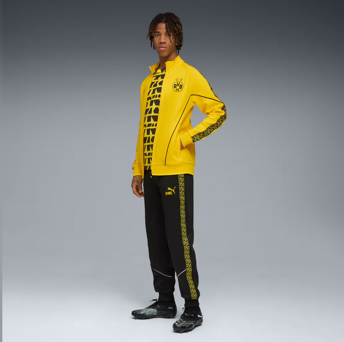 Puma Pantalone Calcio Tuta Borussia Dortmund King Anthem Pant BVB 2025/2026 Black