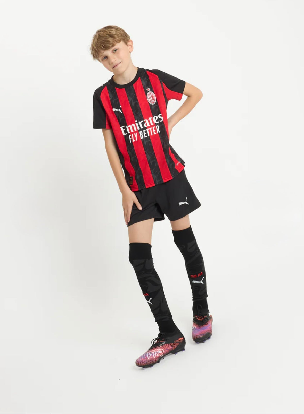 Maglia Puma Calcio Home Junior Ragazzo AC Milan 2025/2026