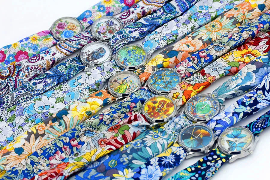 Shsby Nuovo orologio da polso in stoffa da donna Orologio da donna alla moda Orologio al quarzo argento di alta qualità Orologio da ragazza dolce Orologio in tessuto