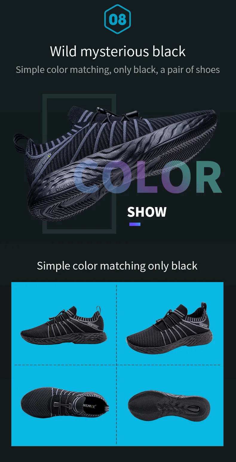 ONEMIX Scarpe da corsa impermeabili per uomo Scarpe da ginnastica da allenamento leggere e traspiranti da donna Scarpe sportive slip-on da trekking all'aperto
