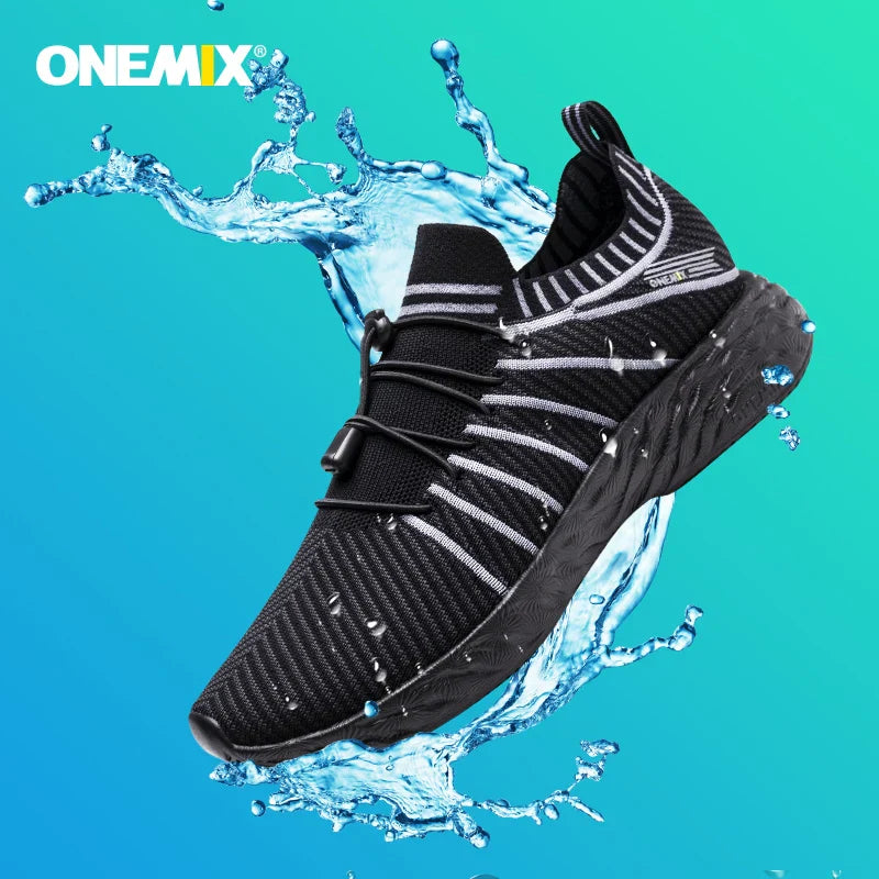 ONEMIX Scarpe da corsa impermeabili per uomo Scarpe da ginnastica da allenamento leggere e traspiranti da donna Scarpe sportive slip-on da trekking all'aperto
