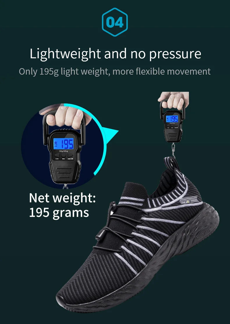 ONEMIX Scarpe da corsa impermeabili per uomo Scarpe da ginnastica da allenamento leggere e traspiranti da donna Scarpe sportive slip-on da trekking all'aperto