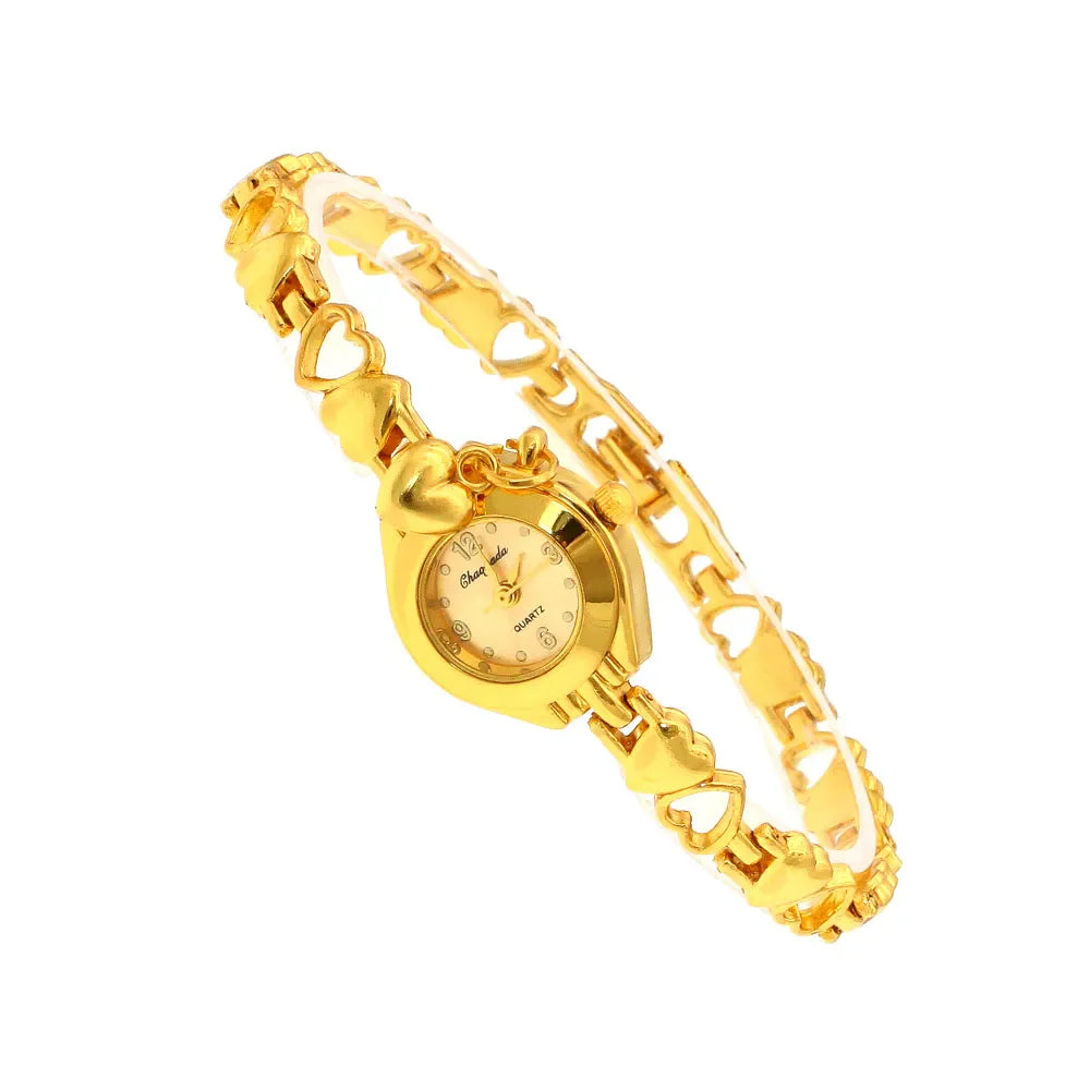 Orologio da polso da donna carino Mujer Relojes dorati Orologio al quarzo con quadrante piccolo Orologio da polso popolare Ora orologi eleganti da donna femminili