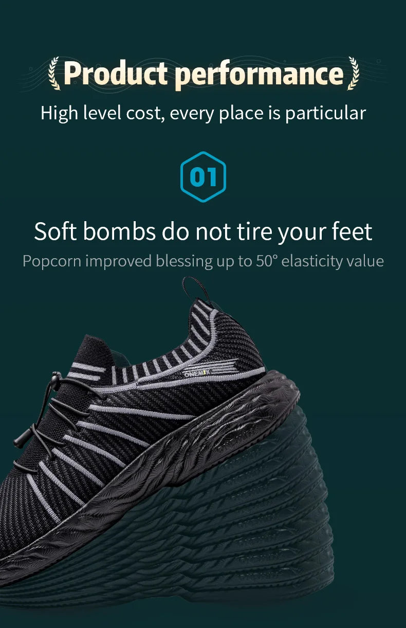 ONEMIX Scarpe da corsa impermeabili per uomo Scarpe da ginnastica da allenamento leggere e traspiranti da donna Scarpe sportive slip-on da trekking all'aperto