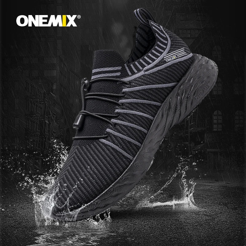 ONEMIX Scarpe da corsa impermeabili per uomo Scarpe da ginnastica da allenamento leggere e traspiranti da donna Scarpe sportive slip-on da trekking all'aperto