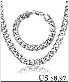 Set di gioielli da uomo Color oro acciaio inossidabile Miami Curb Cuban Link Chain bracciale collana Set Punk Hip Hop gioielli regalo maschile