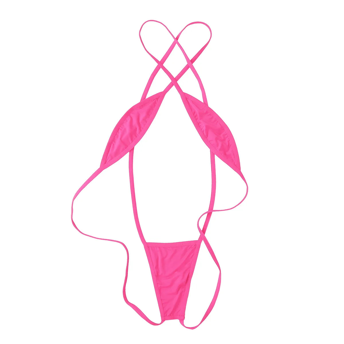Mini micro bikini Tanga costume da bagno donna bikini set lingerie con spalline incrociate costumi da bagno senza schienale da donna