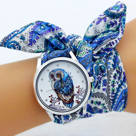 Shsby Nuovo orologio da polso in stoffa da donna Orologio da donna alla moda Orologio al quarzo argento di alta qualità Orologio da ragazza dolce Orologio in tessuto