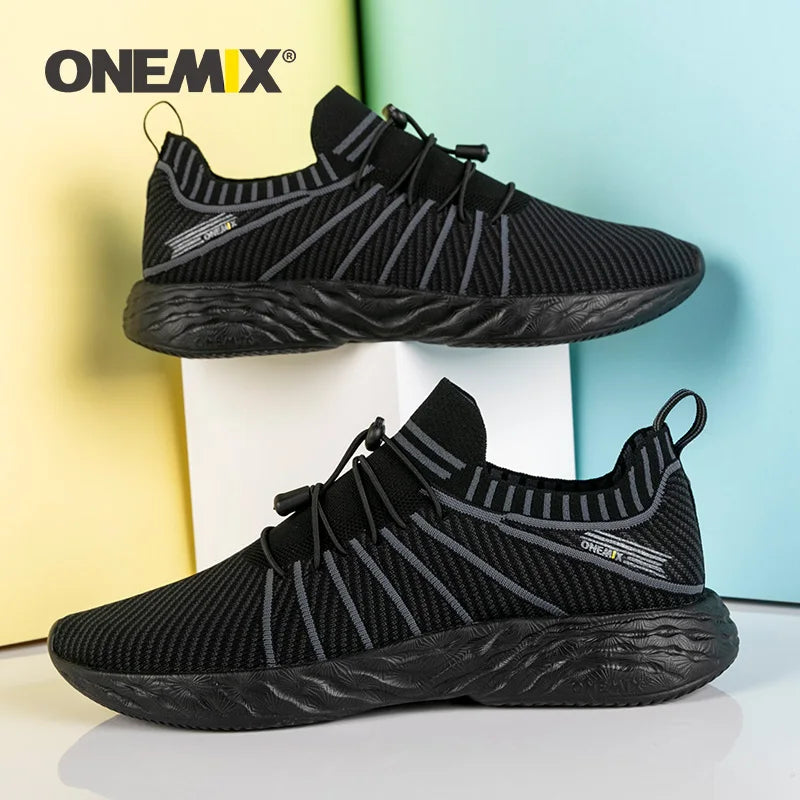 ONEMIX Scarpe da corsa impermeabili per uomo Scarpe da ginnastica da allenamento leggere e traspiranti da donna Scarpe sportive slip-on da trekking all'aperto