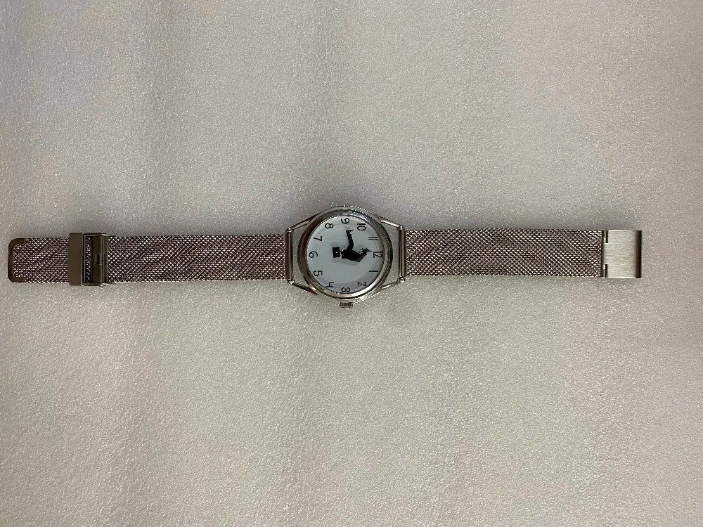 FEB 30TH Walking Men Design orologio Unisex da uomo dal Design creativo 3ATM cinturino in acciaio inossidabile resistente all'acqua