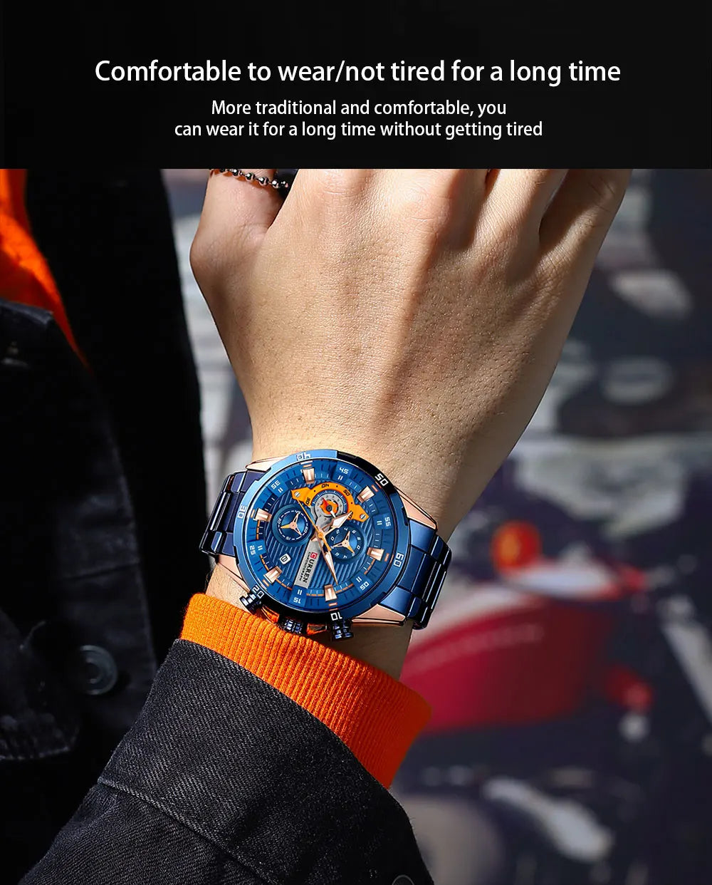 CURREN orologio da uomo orologi da uomo al quarzo sportivi di lusso delle migliori marche orologio da polso cronografo impermeabile in acciaio pieno da uomo Relogio Masculino