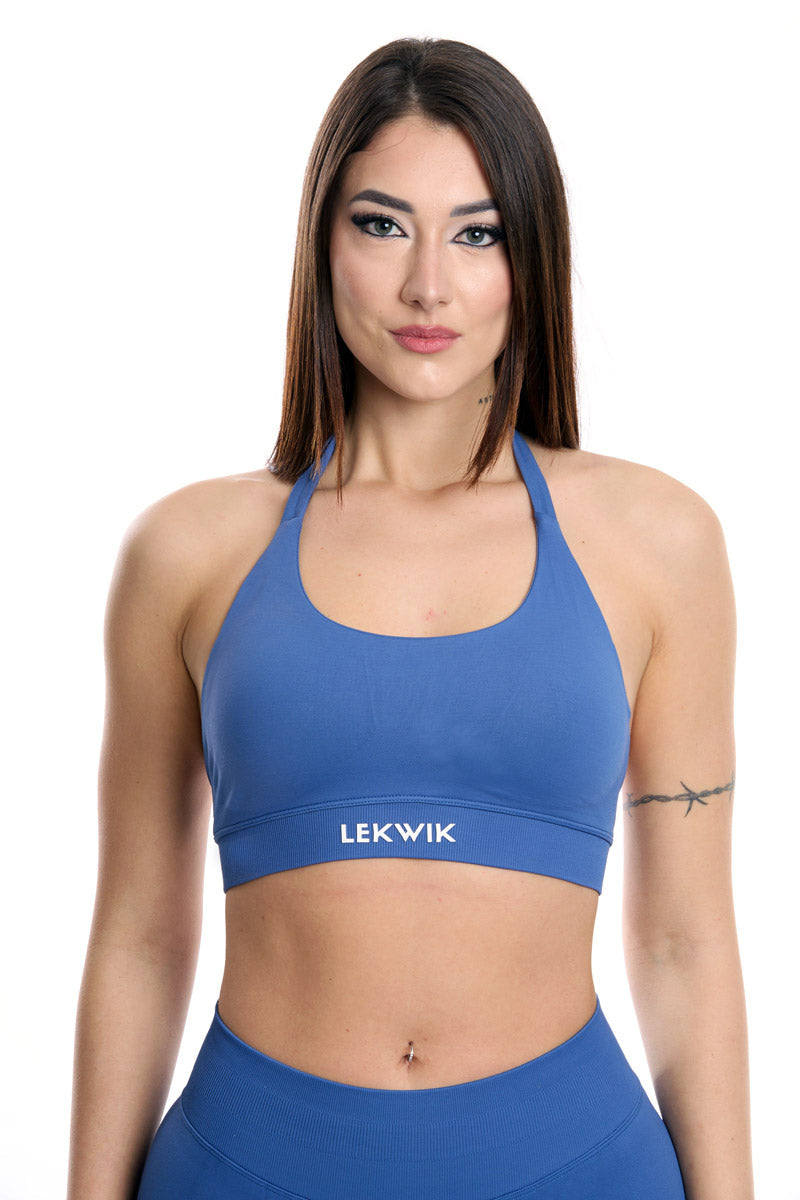 Top sportivo blu ardesia modello IMMO