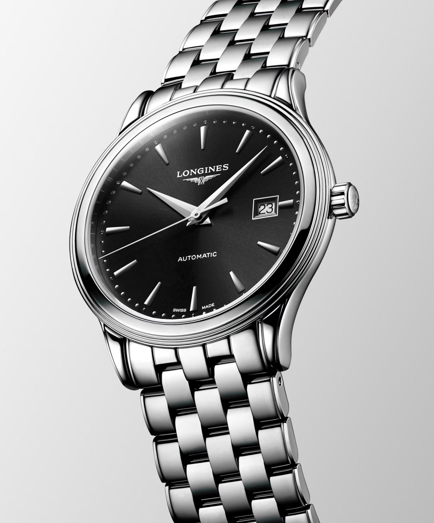 Longines Flagship Classic – Orologio automatico Swiss Made nero L4.984.4.59.6