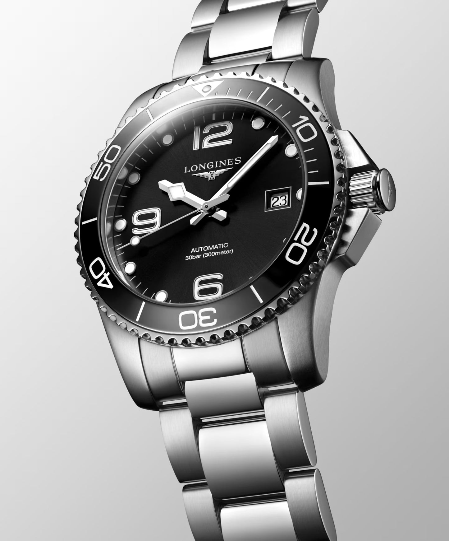 Longines HydroConquest – Orologio automatico Swiss Made nero L3.781.4.56.6
