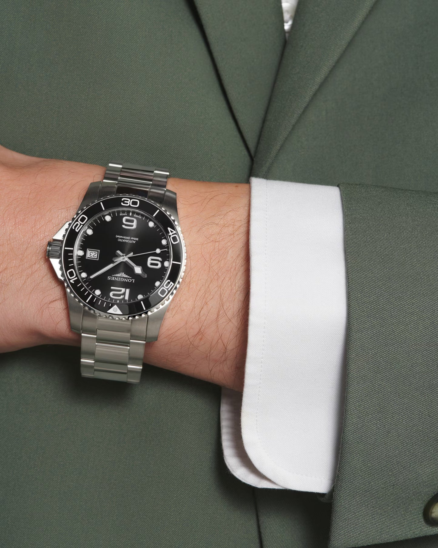 Longines HydroConquest – Orologio automatico Swiss Made nero L3.781.4.56.6