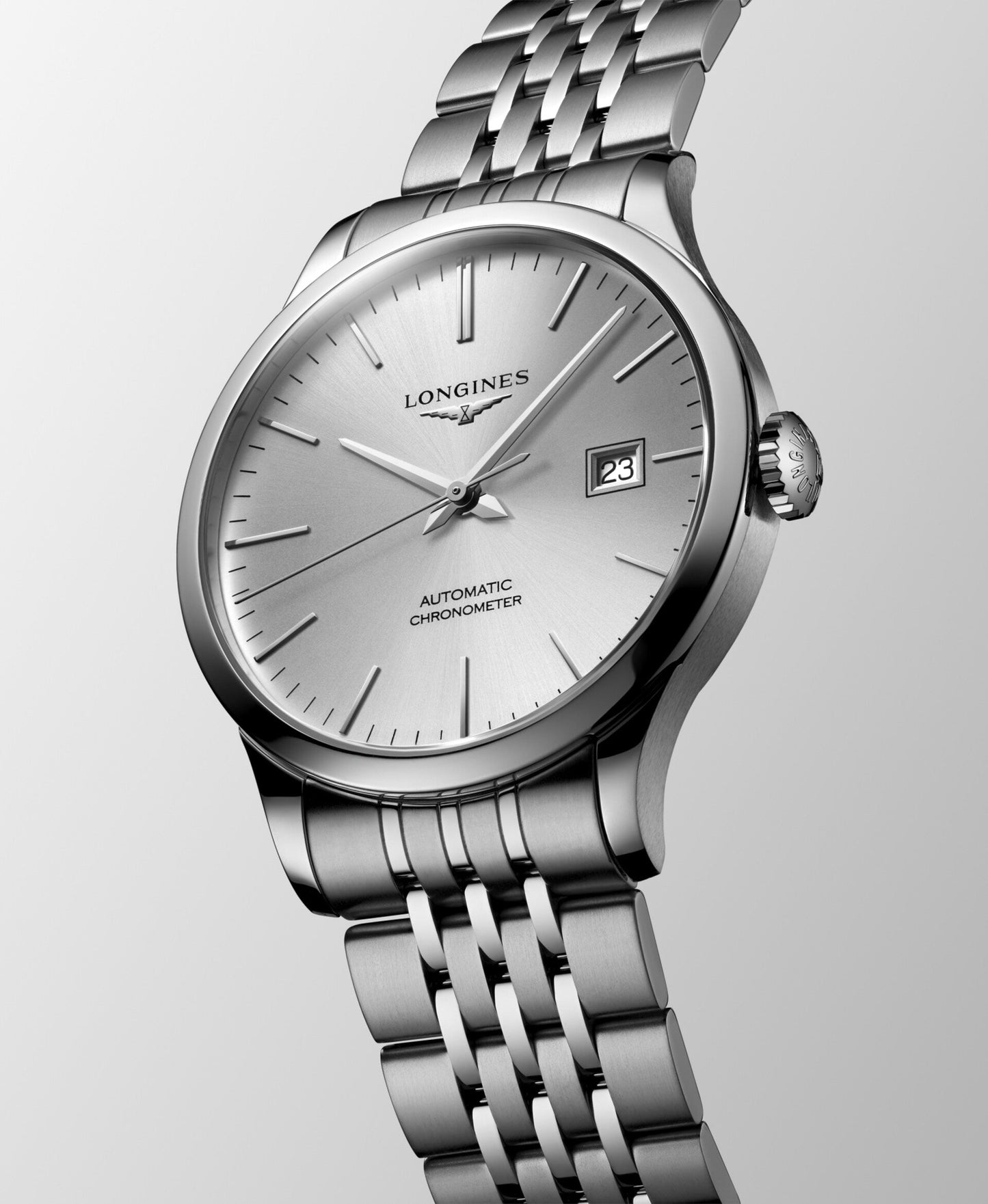 Longines Record Automatic Swiss Made – Quadrante Argento Ø 40mm – L2.821.4.72.6