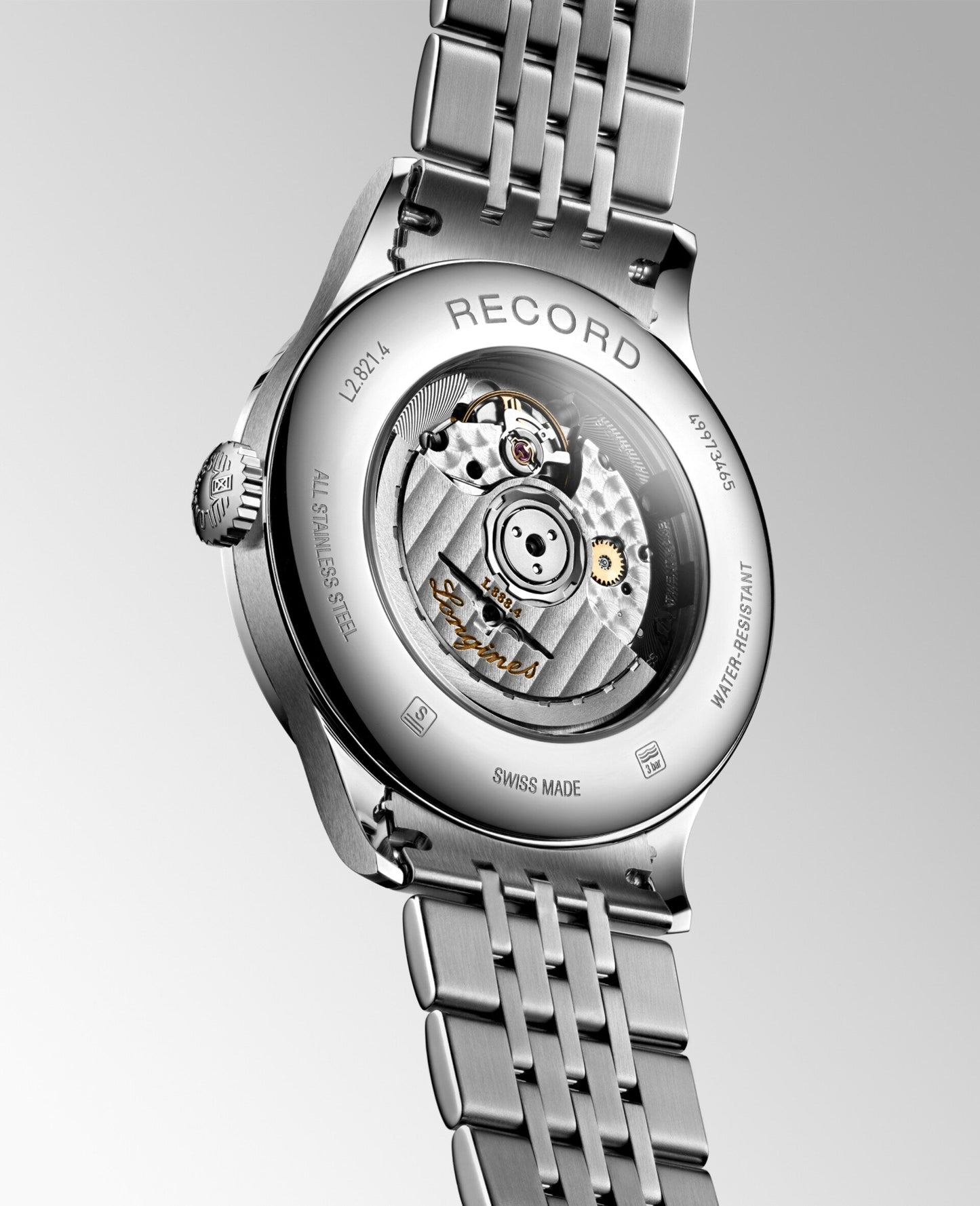 Longines Record Automatic Swiss Made – Quadrante Argento Ø 40mm – L2.821.4.72.6