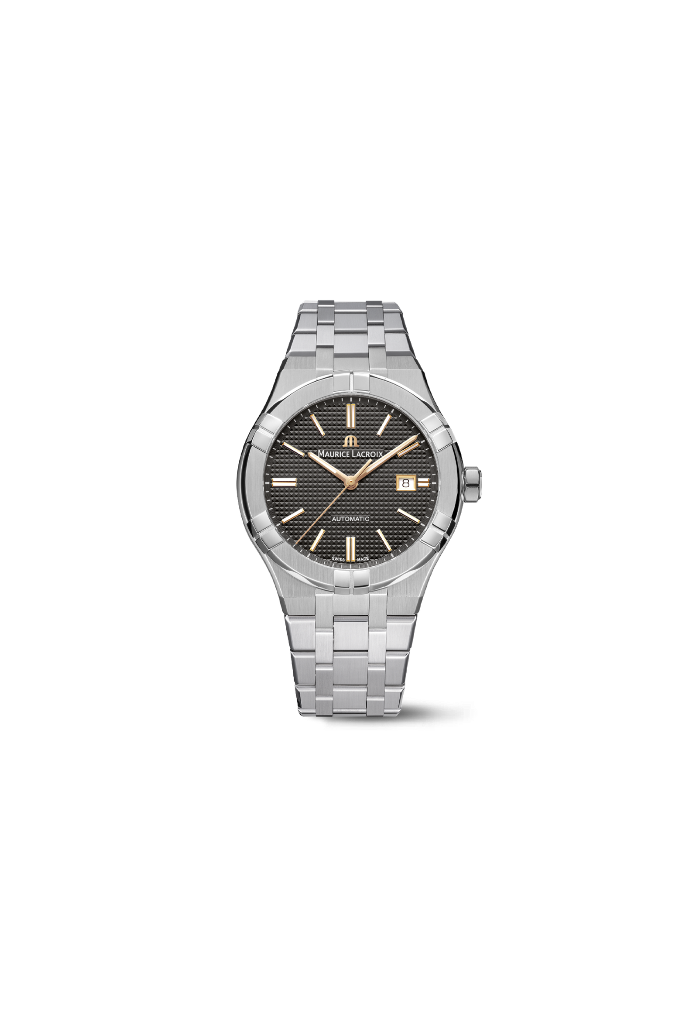 Maurice Lacroix AIKON Automatic Date 42 mm Automatico Swiss Made Quadrante Grigio – AI6008-SS002-331-1