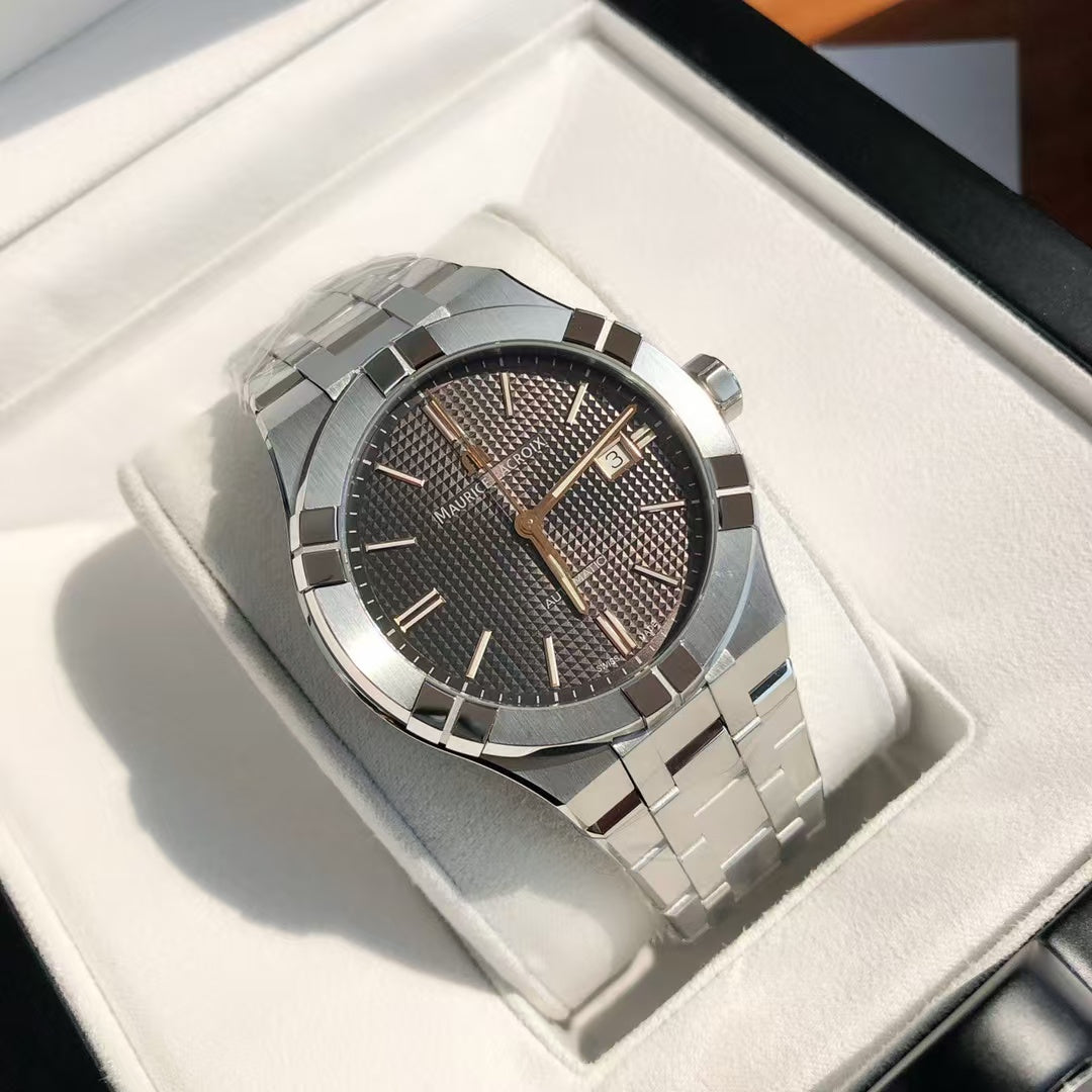 Maurice Lacroix AIKON Automatic Date 42 mm Automatico Swiss Made Quadrante Grigio – AI6008-SS002-331-1